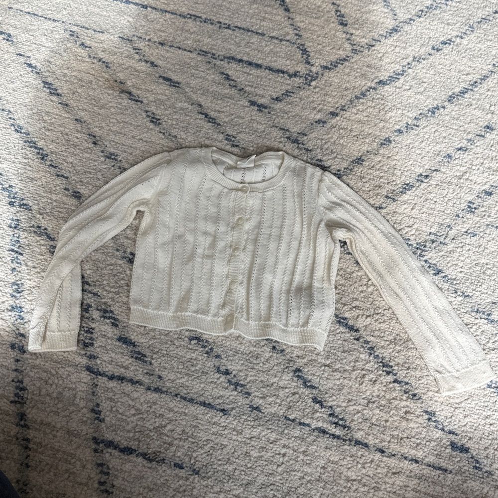 Gap Cream Cable Knit Cardigan 2T